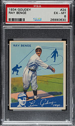 1934 R320 Goudey #24 Ray Benge PSA EX-MT 6