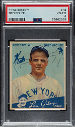 1934 R320 Goudey #94 Red Rolfe PSA VG-EX 4