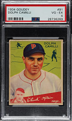 1934 R320 Goudey #91 Dolph Camilli PSA VG-EX 4