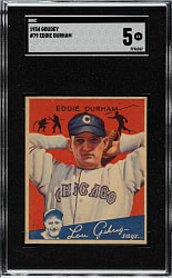 1934 R320 Goudey #79 Eddie Durham SGC EX 5