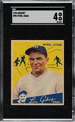 1934 R320 Goudey #95 Myril Hoag SGC VG/EX 4