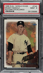 1998 Sports Illustrated World Series Fever Autumn Excellence #7AE Mickey Mantle PSA MINT 9
