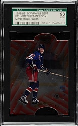 1998-1999 Bowman's Best Hockey Mirror Image Fusion #F15 Wayne Gretzky/Brendan Morrison SGC GEM 98