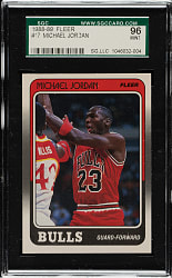 1988-1989 Fleer Basketball #17 Michael Jordan SGC MINT 96