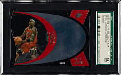 1997-1998 Upper Deck SPx Die-Cut Basketball #SPX5 Michael Jordan Sample SGC MINT 96