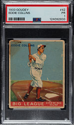 1933 R319 Goudey #42 Eddie Collins PSA POOR 1