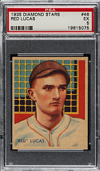 1934-1936 R327 Diamond Stars #46 Red Lucas PSA EX 5