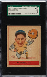 1938 R323 Goudey "Heads-Up" #257 Al Lopez SGC VG 40