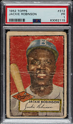 1952 Topps #312 Jackie Robinson High Number PSA POOR 1