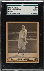 1940 R335 Play Ball #191 John Babich SGC EX/NM 80