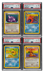 1999 Pokemon Fossil 1st Edition PSA NM-MT 8 Collection (8)
