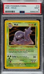 1999 Pokemon Fossil #13 Muk Holographic PSA MINT 9