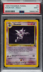 1999 Pokemon Fossil #6 Haunter Holographic PSA MINT 9