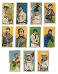 1909-1911 T206 White Border Collection (11) - All Polar Bear Backs!