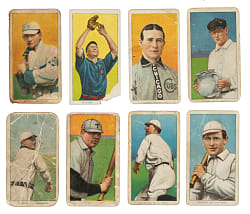 1909-1911 T206 White Border Collection (8) Including Frank Chance - Tolstoi, Old Mill, and Brown Hindu Backs