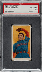1909-1911 T206 White Border Dode Paskert PSA GOOD+ 2.5