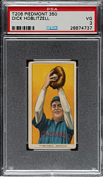 1909-1911 T206 White Border Dick Hoblitzell PSA VG 3