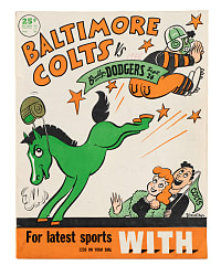 1948 Baltimore Colts (vs. Brooklyn Dodgers) AAFC Football Program