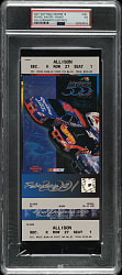 February 18, 2001 Daytona 500 Full Ticket PSA NM 7 - Dale Earnhardt's Last Race