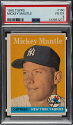 1958 Topps #150 Mickey Mantle PSA VG-EX 4