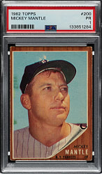 1962 Topps #200 Mickey Mantle PSA POOR 1