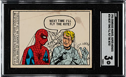 1966 Donruss "Marvel Super Heroes" #34 Spider Man Next Time I'll Fly the Kite! SGC VG 3