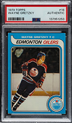 1979-1980 Topps Hockey #18 Wayne Gretzky Rookie PSA Authentic