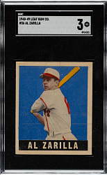 1948-1949 Leaf #36 Al Zarilla Short Short Print SGC VG 3