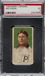 1909-1911 T206 White Border Red Dooin PSA VG 3