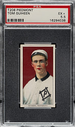 1909-1911 T206 White Border Tom Guiheen Southern Leaguer PSA EX+ 5.5