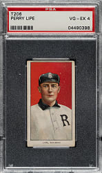 1909-1911 T206 White Border Perry Lipe Southern Leaguer PSA VG-EX 4