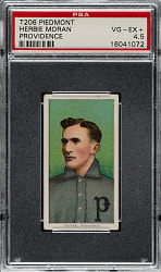 1909-1911 T206 White Border Herbie Moran PSA VG-EX+ 4.5