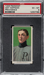 1909-1911 T206 White Border Izzy Hoffman PSA EX-MT 6