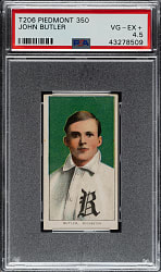 1909-1911 T206 White Border John Butler PSA VG-EX+ 4.5