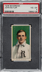 1909-1911 T206 White Border John Butler PSA VG-EX 4 - Sovereign 350 Back