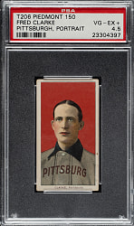 1909-1911 T206 White Border Fred Clarke Portrait PSA VG-EX+ 4.5