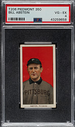 1909-1911 T206 White Border Bill Abstein PSA VG-EX 4