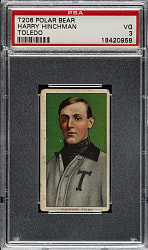 1909-1911 T206 White Border Harry Hinchman PSA VG 3 - Polar Bear Back