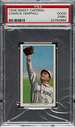 1909-1911 T206 White Border Charlie Hemphill PSA GOOD 2 (MK)