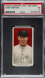1909-1911 T206 White Border Chief Meyers PSA EX 5