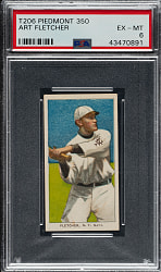 1909-1911 T206 White Border Art Fletcher PSA EX-MT 6