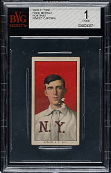 1909-1911 T206 White Border Fred Merkle Portrait BVG POOR 1