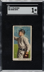 1909-1911 T206 White Border Heinie Smith SGC POOR 1 - Polar Bear Back