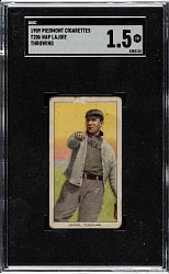 1909-1911 T206 White Border Nap Lajoie Throwing SGC FAIR 1.5