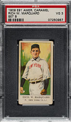 1909-1911 E91-B American Caramel Rube Marquard PSA VG 3