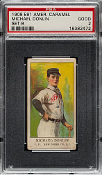 1909-1911 E91-B American Caramel Michael Donlin PSA GOOD 2