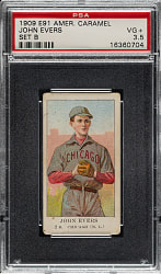 1909-1911 E91-B American Caramel Johnny Evers PSA VG+ 3.5