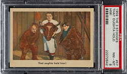 1959 Fleer "The Three Stooges" #57 That Oughta Hold Him! PSA NM-MT 8