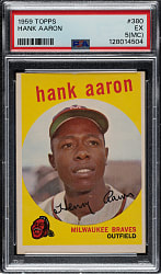 1959 Topps #380 Hank Aaron PSA EX 5 (MC)