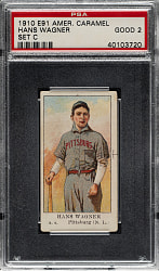 1909-1911 E91-C American Caramel Honus Wagner PSA GOOD 2